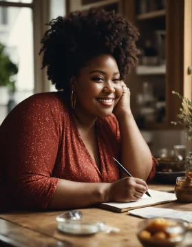 Fashion Portrait of plus size black woman (1) Fashion Portrait of plus size black woman (1)